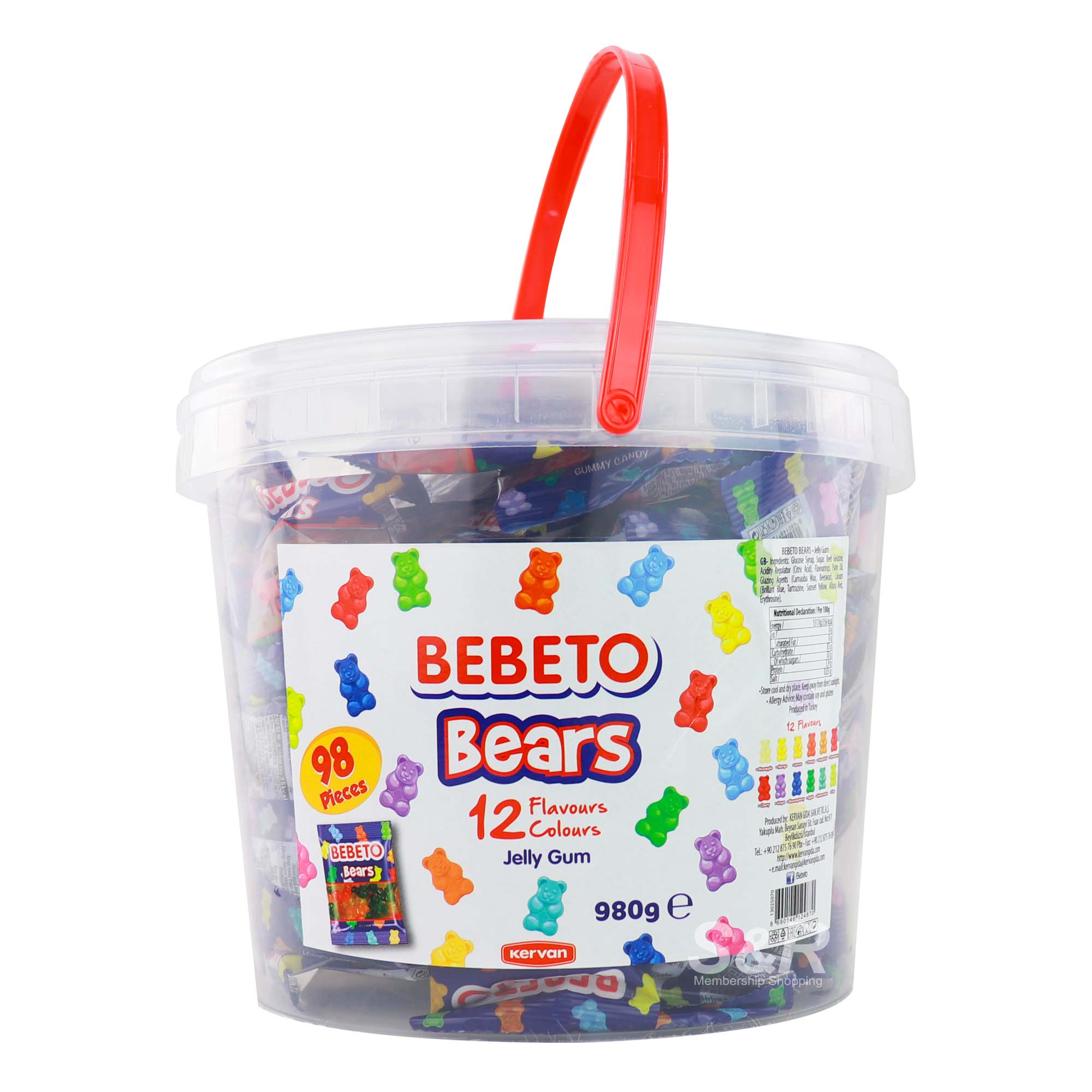 Bebeto Bears Jelly Gum 980g
